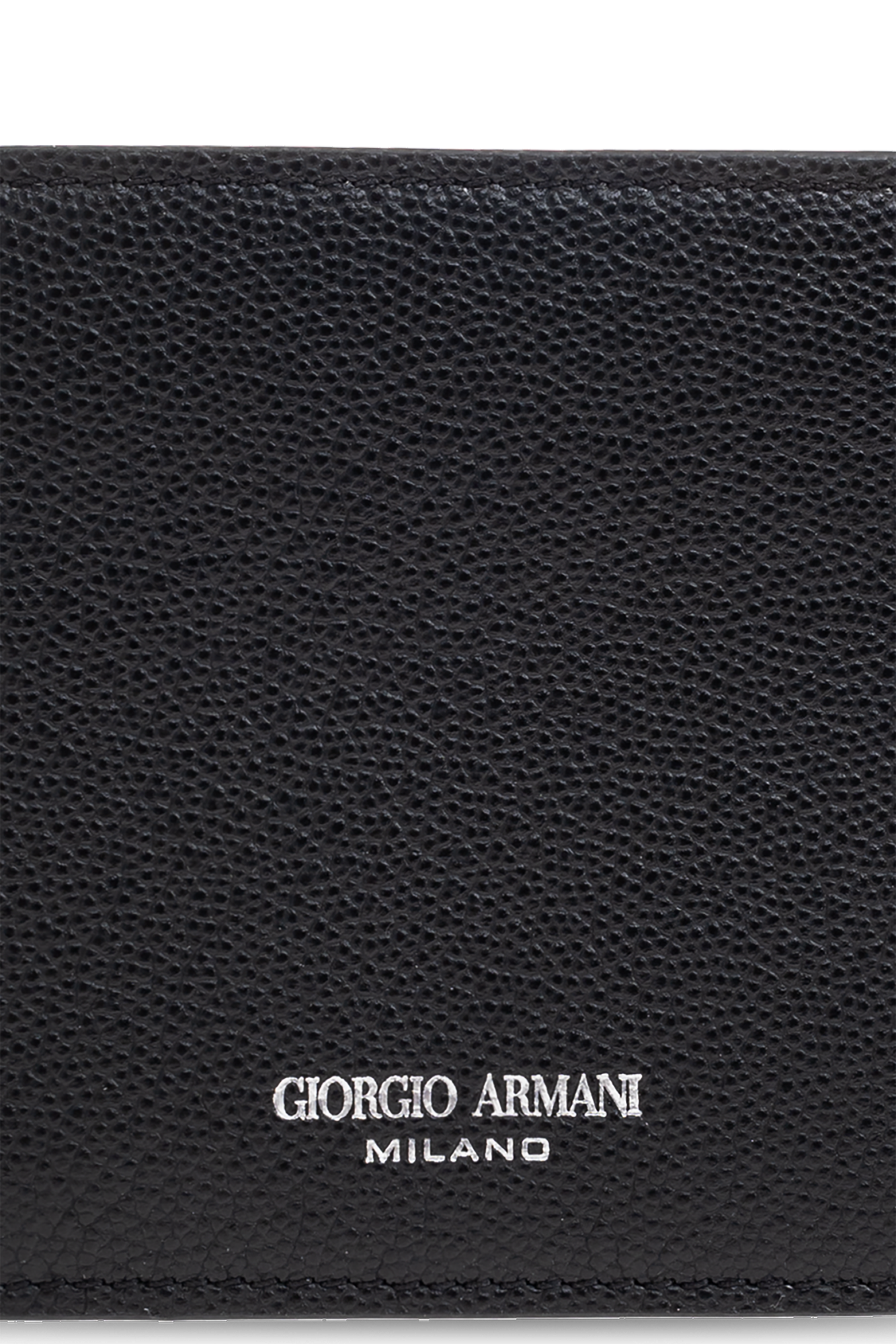 Black Leather wallet with logo Giorgio Armani - Vitkac AS